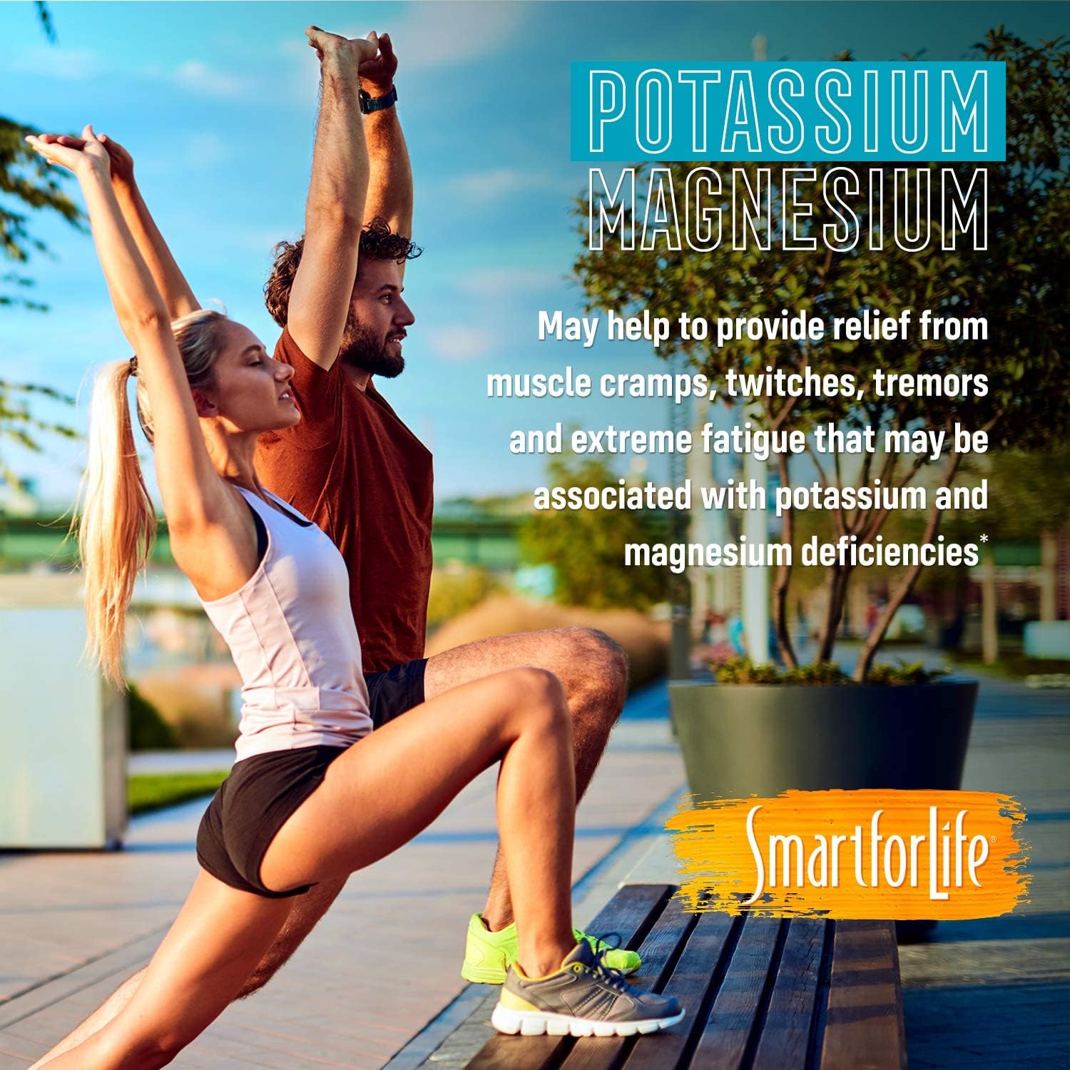 SMART FOR LIFE Potassium Magnesium Supplement – High Absorption Magnesium Complex – 60 Vegan Capsules - Magnesium and Potassium Supplement for Vascular Health, Magnesium for Leg Cramps and Sleep - Image 3
