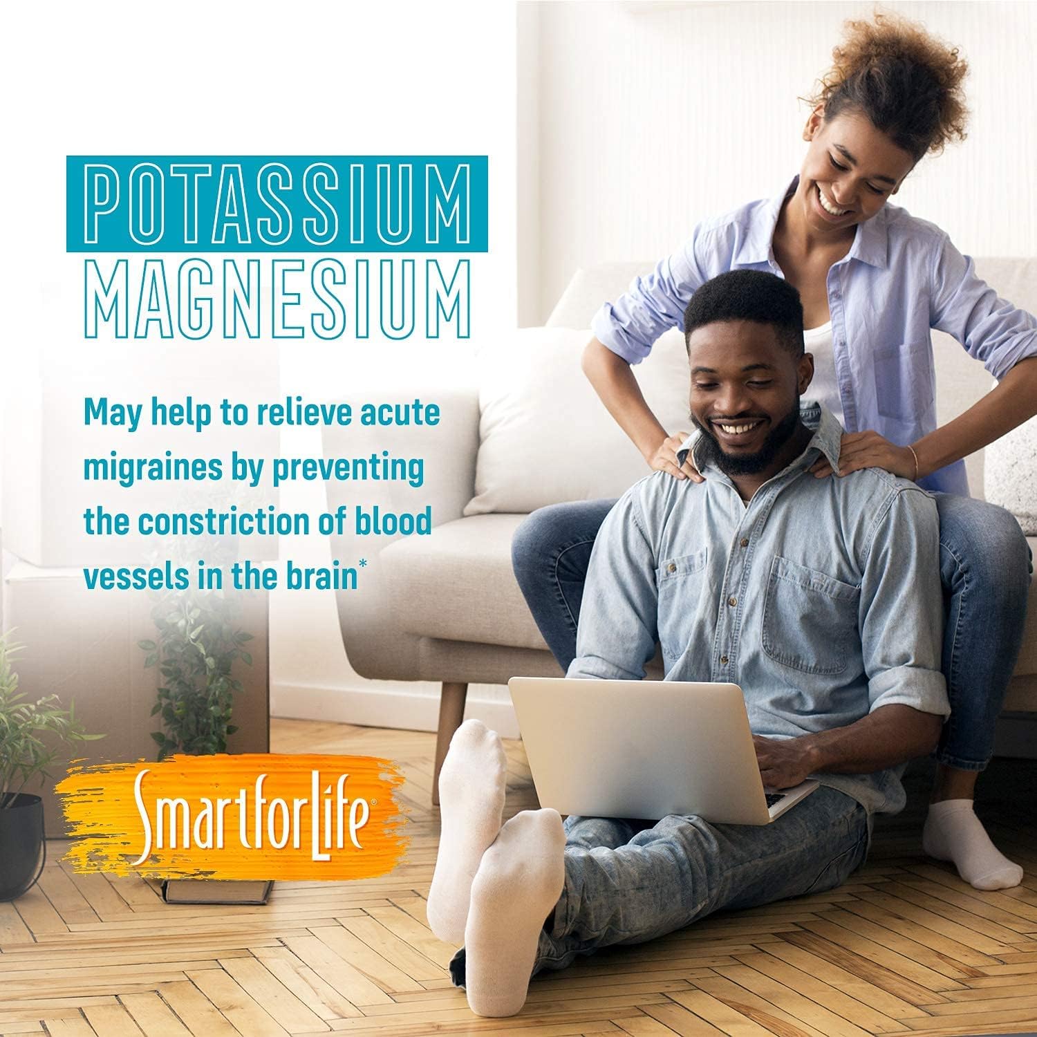 SMART FOR LIFE Potassium Magnesium Supplement – High Absorption Magnesium Complex – 60 Vegan Capsules - Magnesium and Potassium Supplement for Vascular Health, Magnesium for Leg Cramps and Sleep - Image 6