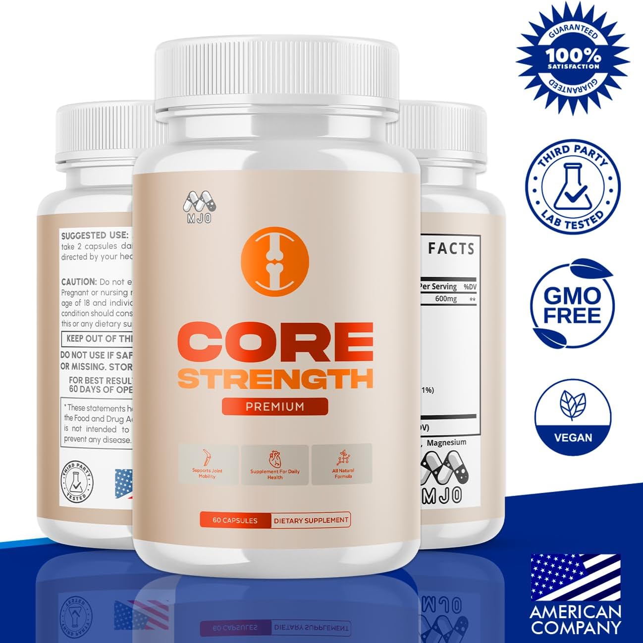 (2 Pack) Core Strength Supplement for Joint Support, Official Core Strength Joint Pills with All Natural Ingredients, Advanced Health & Wellness Support with Max Strength Multivitamins (120 Capsules) - Image 2