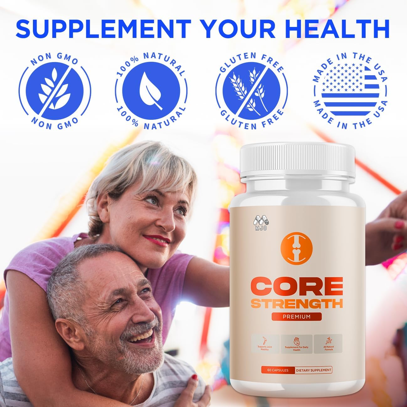 (2 Pack) Core Strength Supplement for Joint Support, Official Core Strength Joint Pills with All Natural Ingredients, Advanced Health & Wellness Support with Max Strength Multivitamins (120 Capsules) - Image 4
