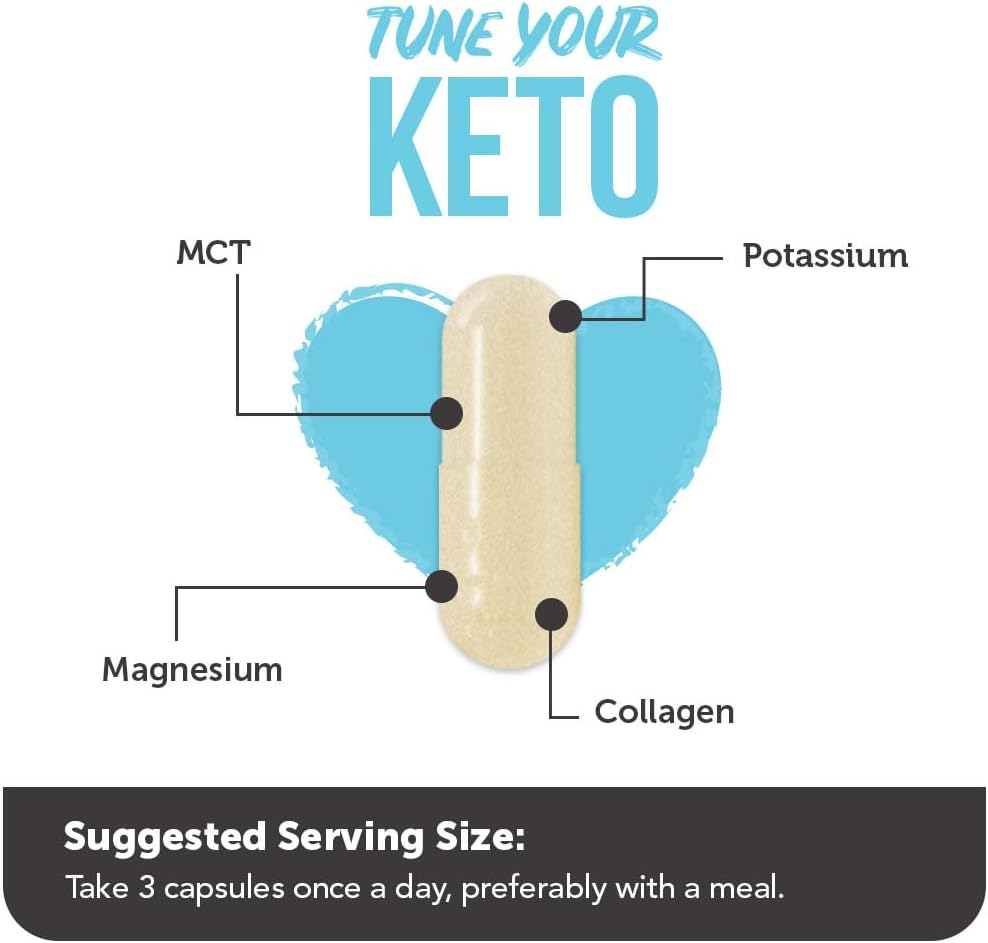 Vitamin Bounty Tune Your Keto Multivitamin with Magnesium & Potassium - Daily Supplements for Men & Women on Keto Diet - Energy & Cramp Relief - Ketosis Support - GLP-1 Support - 90 Capsules - Image 4