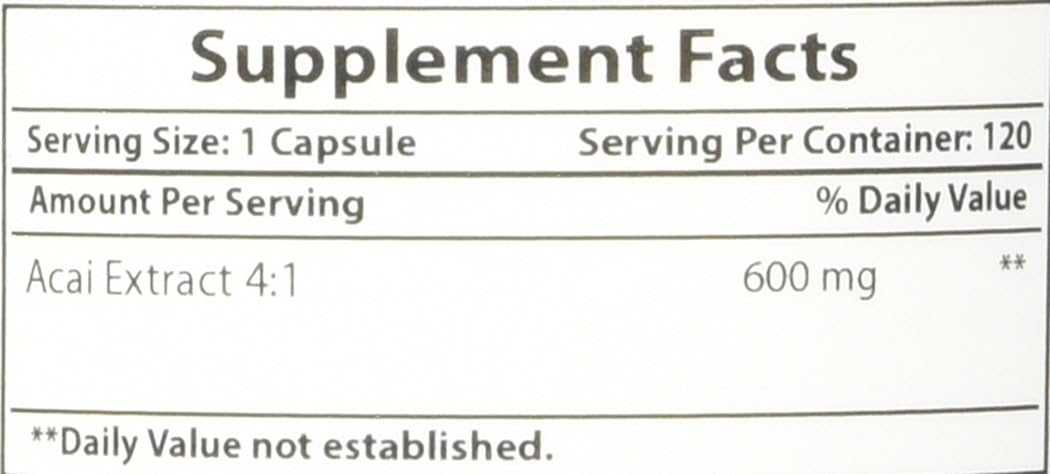 #1 Acai Berry 600mg per Serving by Best Naturals -- 100% Pure High Potency -- Supports Fat Metabolism -- Manufactured in a USA Based GMP Certified Facility and Third Party Tested for Purity. Guaranteed!! (120 Caps) - Image 8