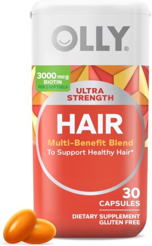 OLLY Ultra Strength Hair Softgels, ...