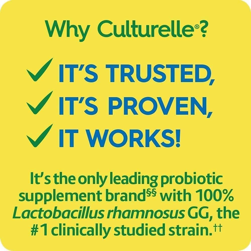 Culturelle Health & Wellness Daily Probiotic Supplement For Men & Women, Helps Support Your Immune System, Occasional Diarrhea, Gas & Bloating, 15 Billion CFUs, Non-GMO, 30 Count - Image 3
