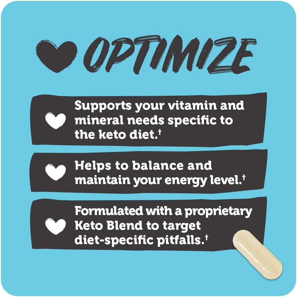 Vitamin Bounty Tune Your Keto Multivitamin with Magnesium & Potassium - Daily Supplements for Men & Women on Keto Diet - Energy & Cramp Relief - Ketosis Support - GLP-1 Support - 90 Capsules - Image 6
