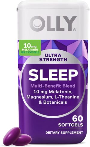 OLLY Ultra Strength Sleep Softgels,...