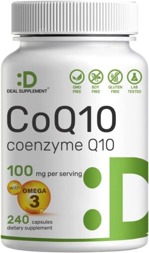 DEAL SUPPLEMENT CoQ10 100mg with Om...