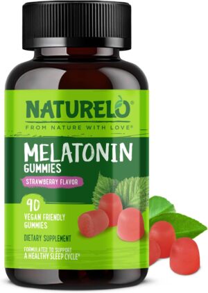 NATURELO Melatonin Gummies – Non-...