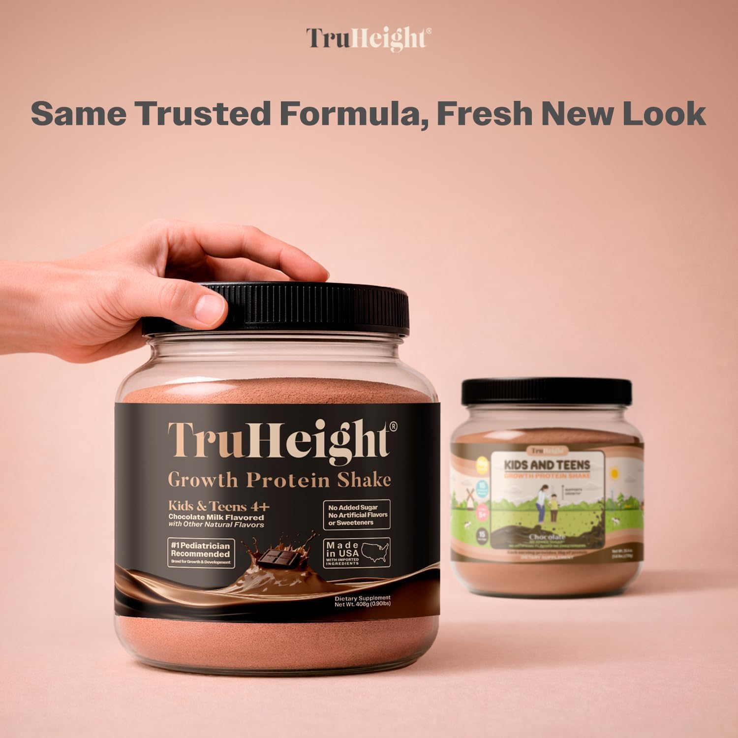 TruHeight Growth Protein Shake (Chocolate Milk Flavor, Whey) Tall Nutrition for Natural Growth & Development - Protein Powder for Kids & Teens, Weight Gain Drinks - Picky Eater Vitamin, Taller Ages 4+ - Image 3