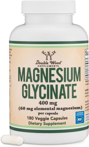 Magnesium Glycinate 400mg | 180 Cap...