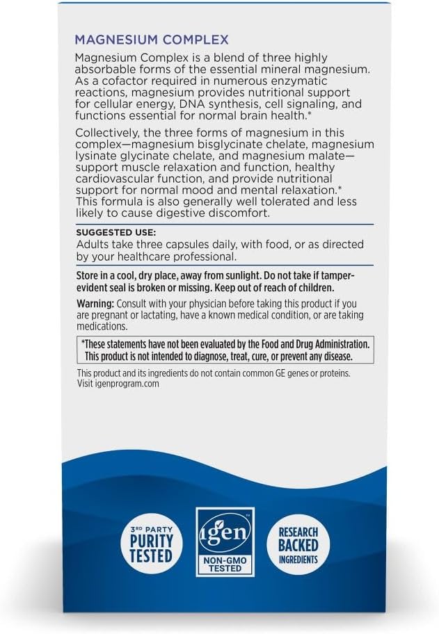Nordic Naturals Magnesium Complex - 90 Capsules - 225 mg Magnesium, 1.9 mg Iron - Brain & Heart Health, Mood, Energy, & Muscle Relaxation - Non-GMO, Vegan - 30 Servings - Image 6