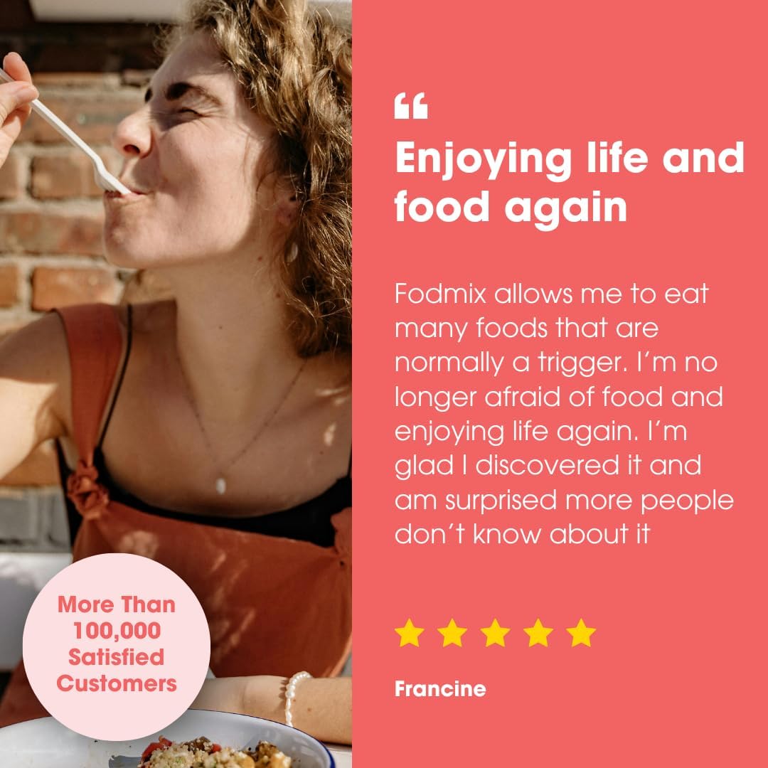 Intoleran Fodmix (Quatrase 10,000) Digestive Enzymes - 108 Capsules | Highly Dosed Supplement for FODMAP Intolerance | Helps Digest Lactose and Complex Carbohydrates | Pure & Vegan | Low FODMAP - Image 5