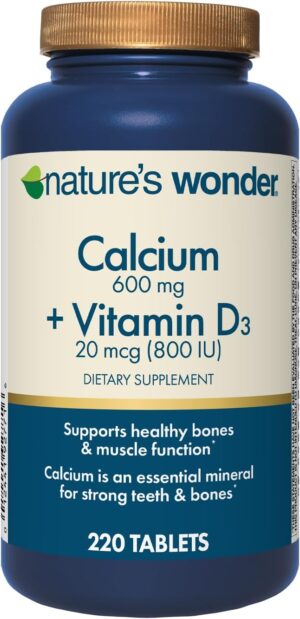 Nature’s Wonder Calcium 600 m...