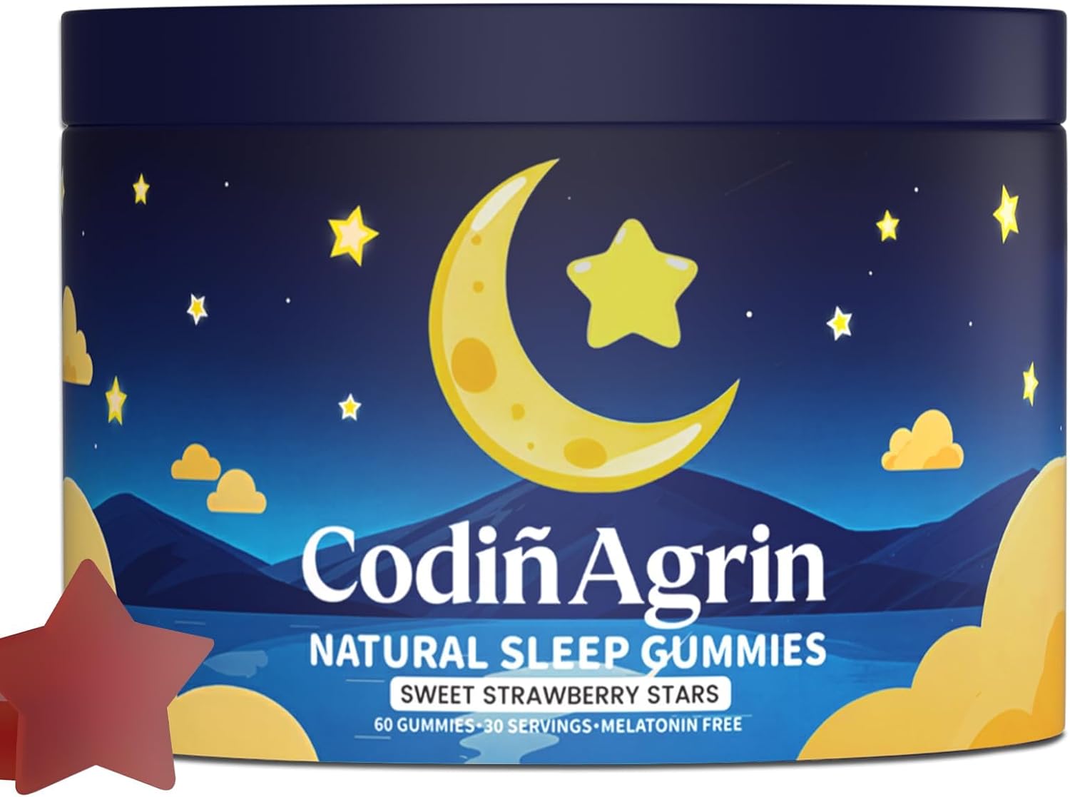Natural Sleep Gummies for Adults - Non-Habit Forming Sleep Support Supplement, Containing Natural Ingredients, Let Me Sleep Gummies for Restful Nights, 60 Count