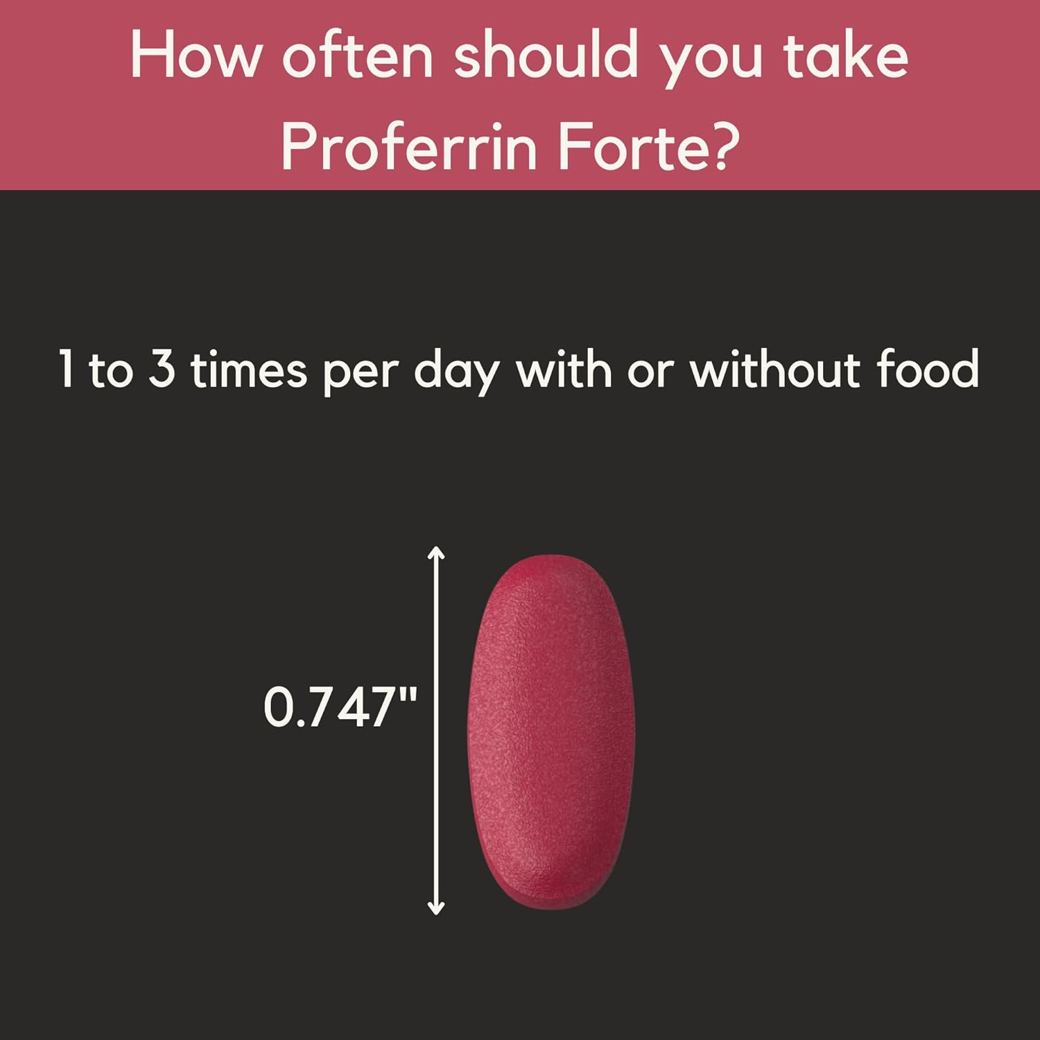 Proferrin Forte-12mg of high Absorbing Heme Iron Polypeptide. Easy on the Gut. 30 Tablets. 1mg of Folic Acid to aid in red Blood Cell Production. Not affected by Coffee, Calcium, or PPI's. - Image 3