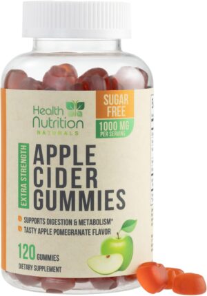 Apple Cider Vinegar Gummies Zero Su...