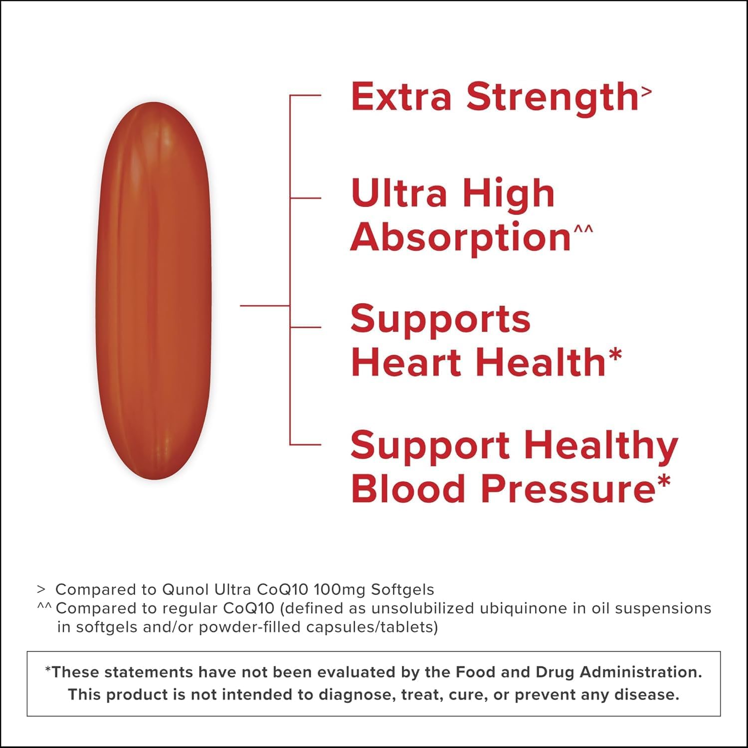 Qunol CoQ10 200mg Softgels, Ultra CoQ10 - Ultra High Absorption Coenzyme Q10 Supplements - Antioxidant Supplement for Vascular and Heart Health & Energy Production, 90 Count - Image 4
