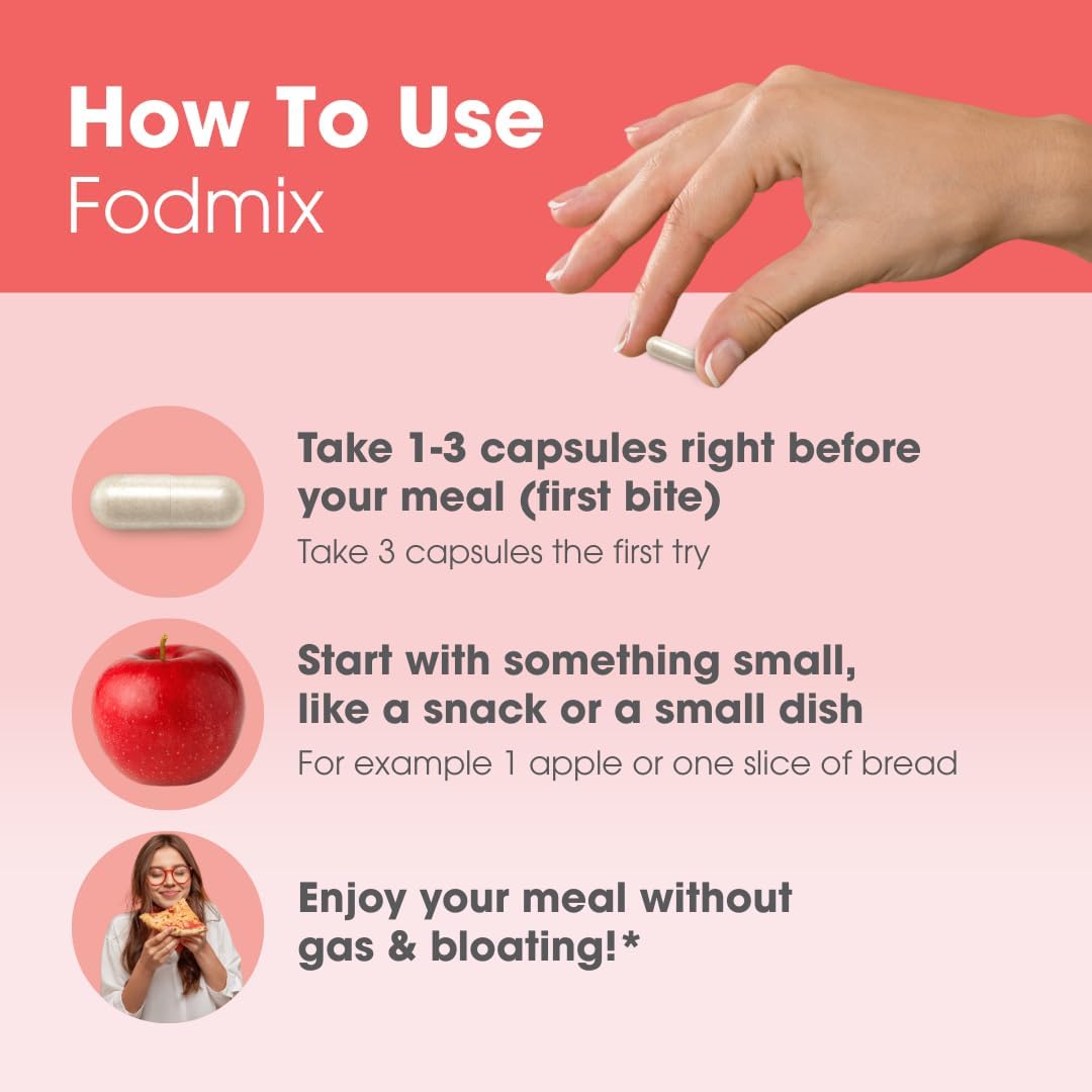 Intoleran Fodmix (Quatrase 10,000) Digestive Enzymes - 108 Capsules | Highly Dosed Supplement for FODMAP Intolerance | Helps Digest Lactose and Complex Carbohydrates | Pure & Vegan | Low FODMAP - Image 7