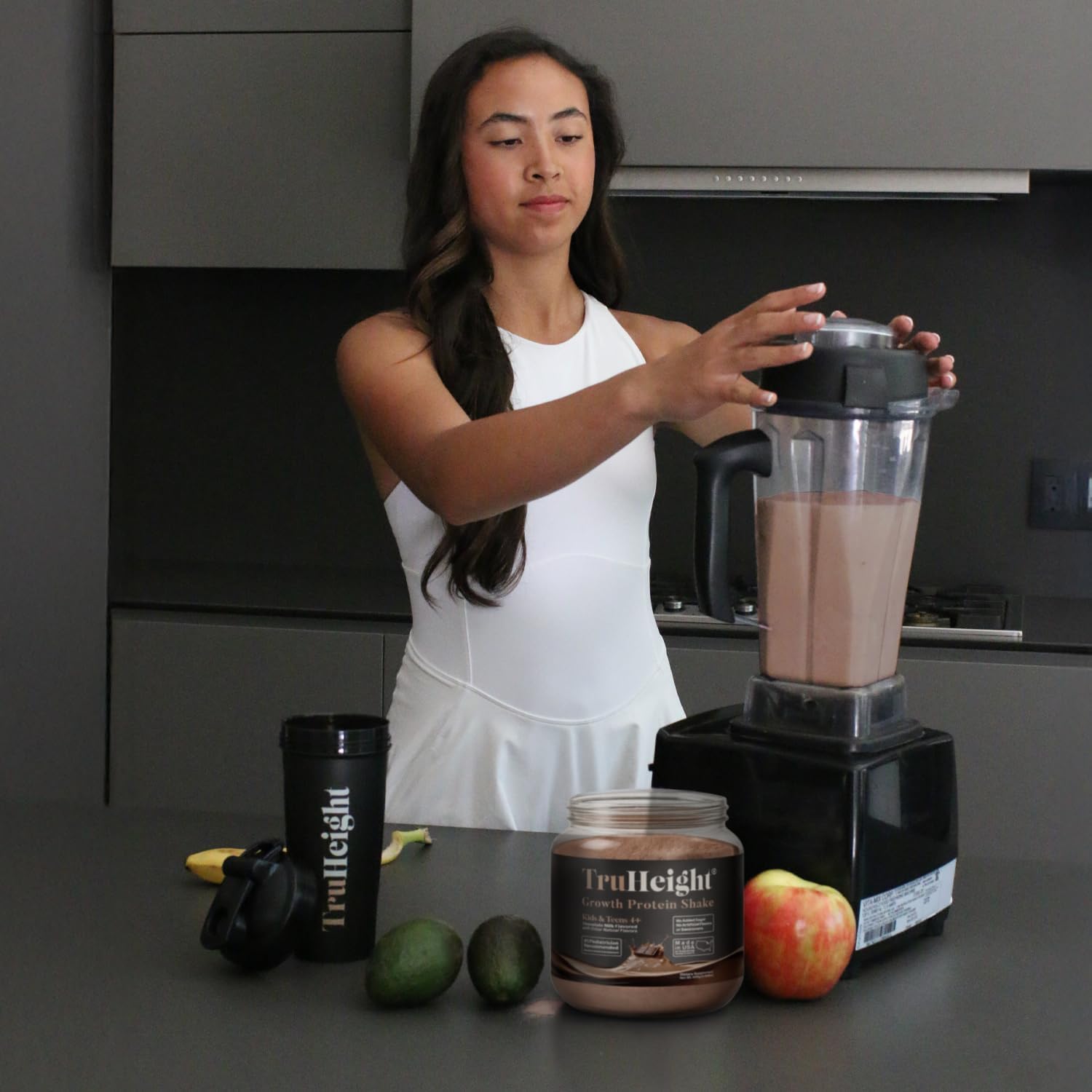 TruHeight Growth Protein Shake (Chocolate Milk Flavor, Whey) Tall Nutrition for Natural Growth & Development - Protein Powder for Kids & Teens, Weight Gain Drinks - Picky Eater Vitamin, Taller Ages 4+ - Image 6