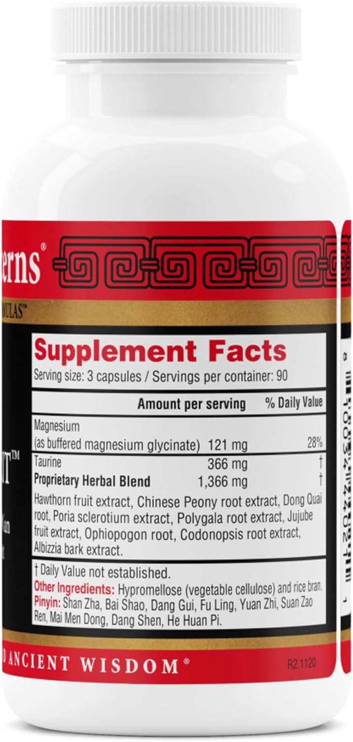 Health Concerns Calm Spirit - Stress Relief Supplement with Chinese Herbal Blend - Supports A Relaxed Mood, & Emotional Wellness - Magnesium Glycinate & Hawthorn Extract - 270 Capsules - Image 2