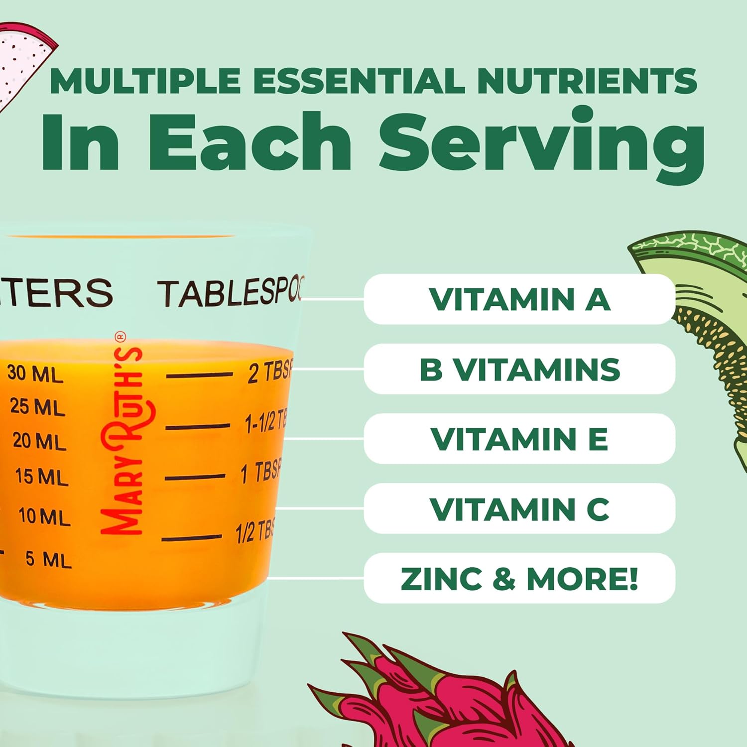 MARYRUTH'S Liquid Multivitamin + Hair Growth | Clinically Tested in Women for Thicker Hair & Facial Wrinkles | Biotin 10000mcg | Lustriva Hair Growth Supplements | Skin Care | Ages 18+ | 30 Fl Oz - Image 5