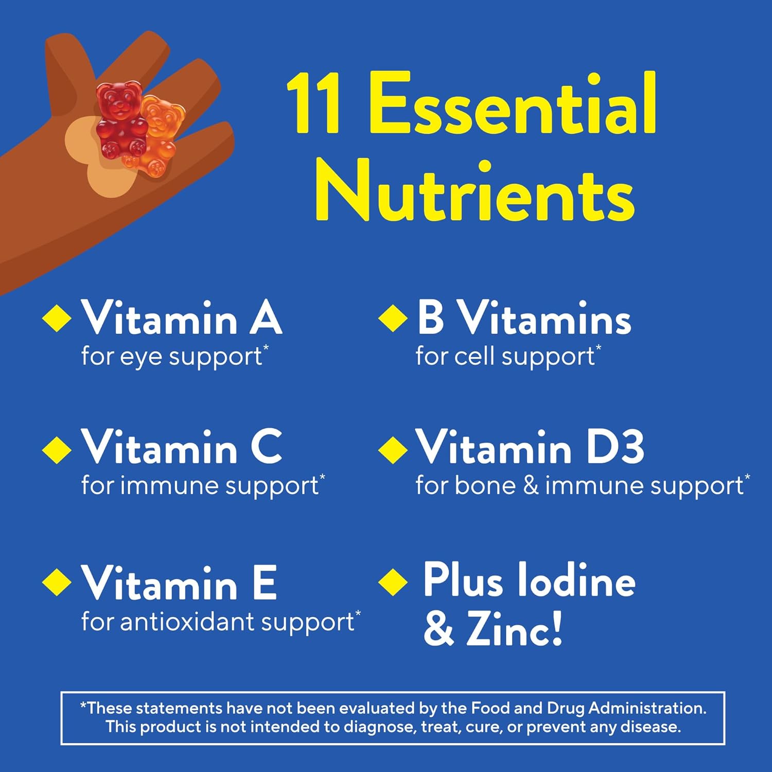 L'il Critters Gummy Vites Daily Kids Multivitamins Assorted Fruit Flavors for Ages 2+ Toddlers & Kids, Gummy Vitamin with Vitamin C and D, 95-190 Day Supply, 190 Gummies - Image 3