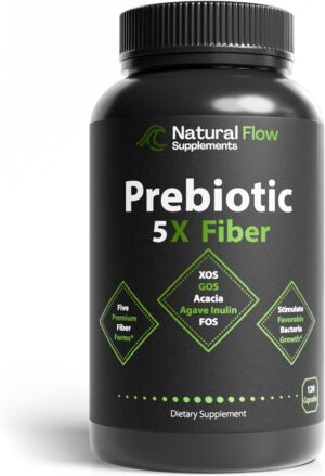 Prebiotic Fiber Supplement 5-in-1 C...