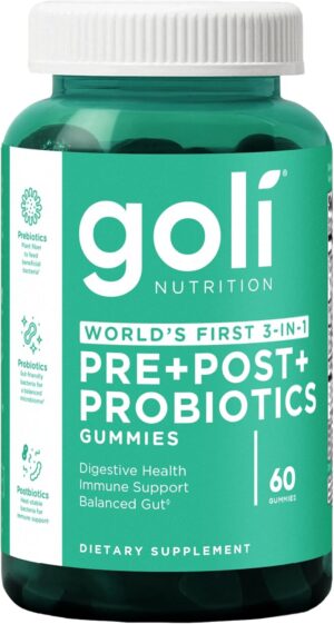Goli Pre Pro Postbiotic Gummies ...