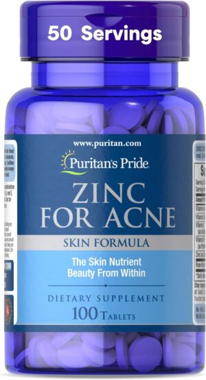 Puritan’s Pride Zinc for Acne...