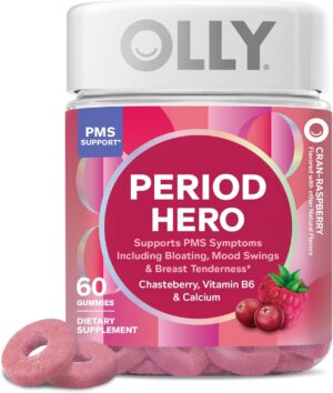 OLLY Period Hero Gummies, PMS Suppo...