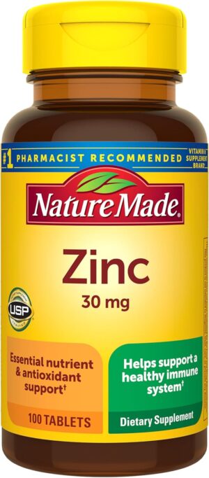 Nature Made Zinc 30 mg, Zinc Supple...