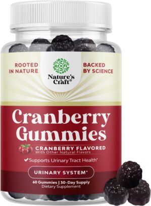 Natural Cranberry Gummies for Women...