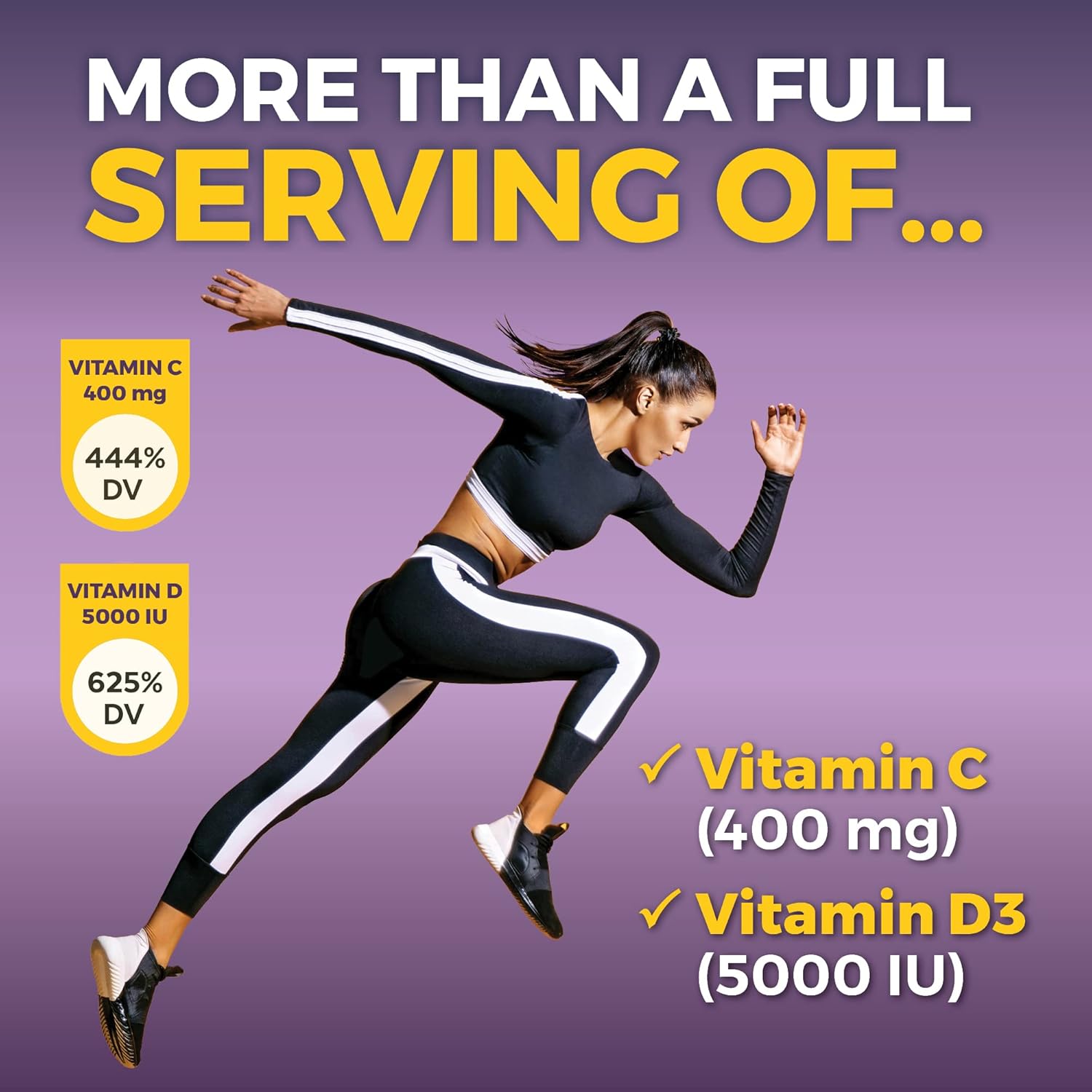 Viva Naturals Elderberry with Vitamin C and Zinc for Adults - 5 in 1 Sambucus Black Elderberry Capsules with Vitamin D3 5000 IU Immunity Supplement, Sambucus Elderberry Immune Support Supplement - Image 4