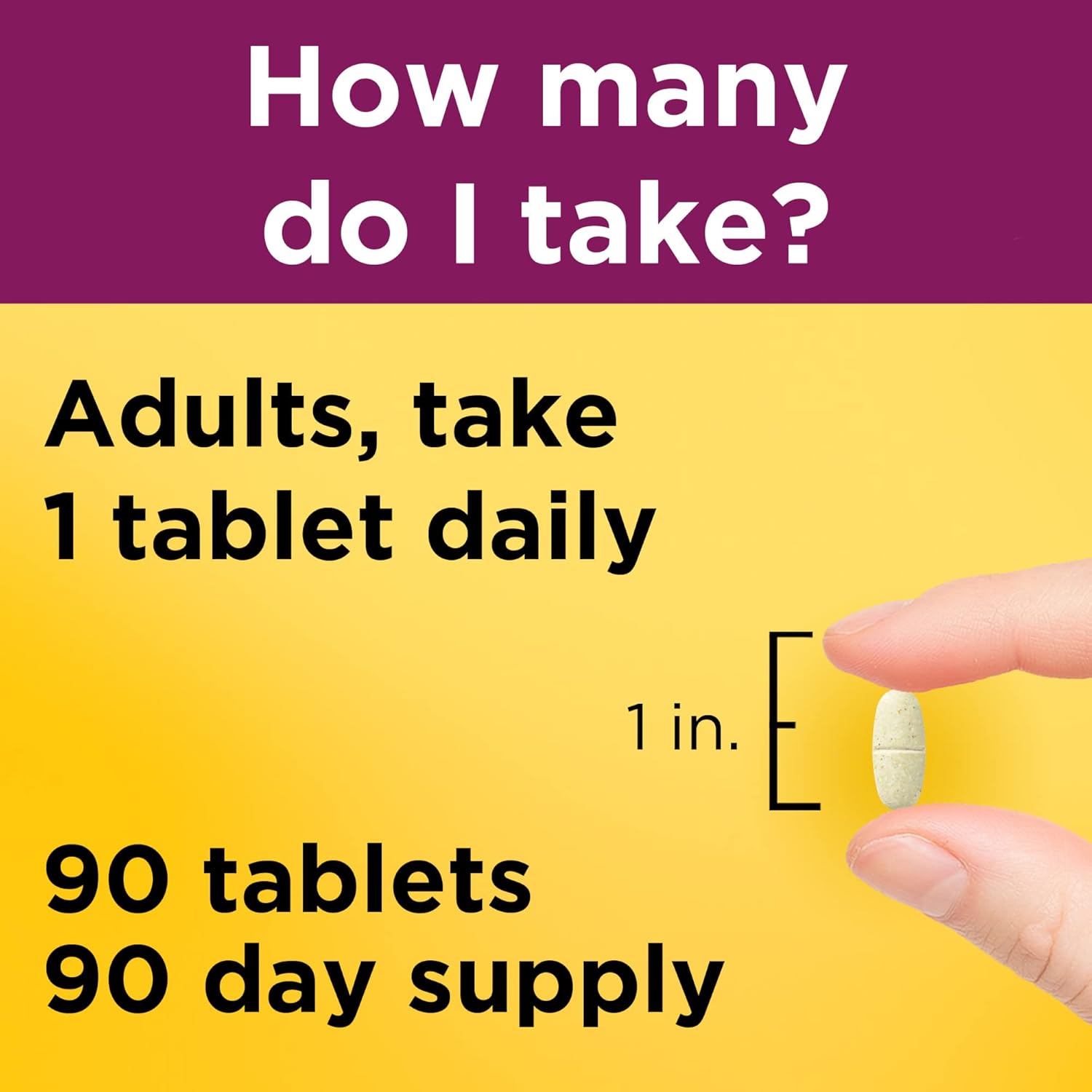Nature Made Multivitamin For Women 50+ No Iron, Multivitamins for Women 50 Plus, Daily Nutritional Support, Nature Made Multi Vitamins, 90 Tablets, 90 Day Supply - Image 6