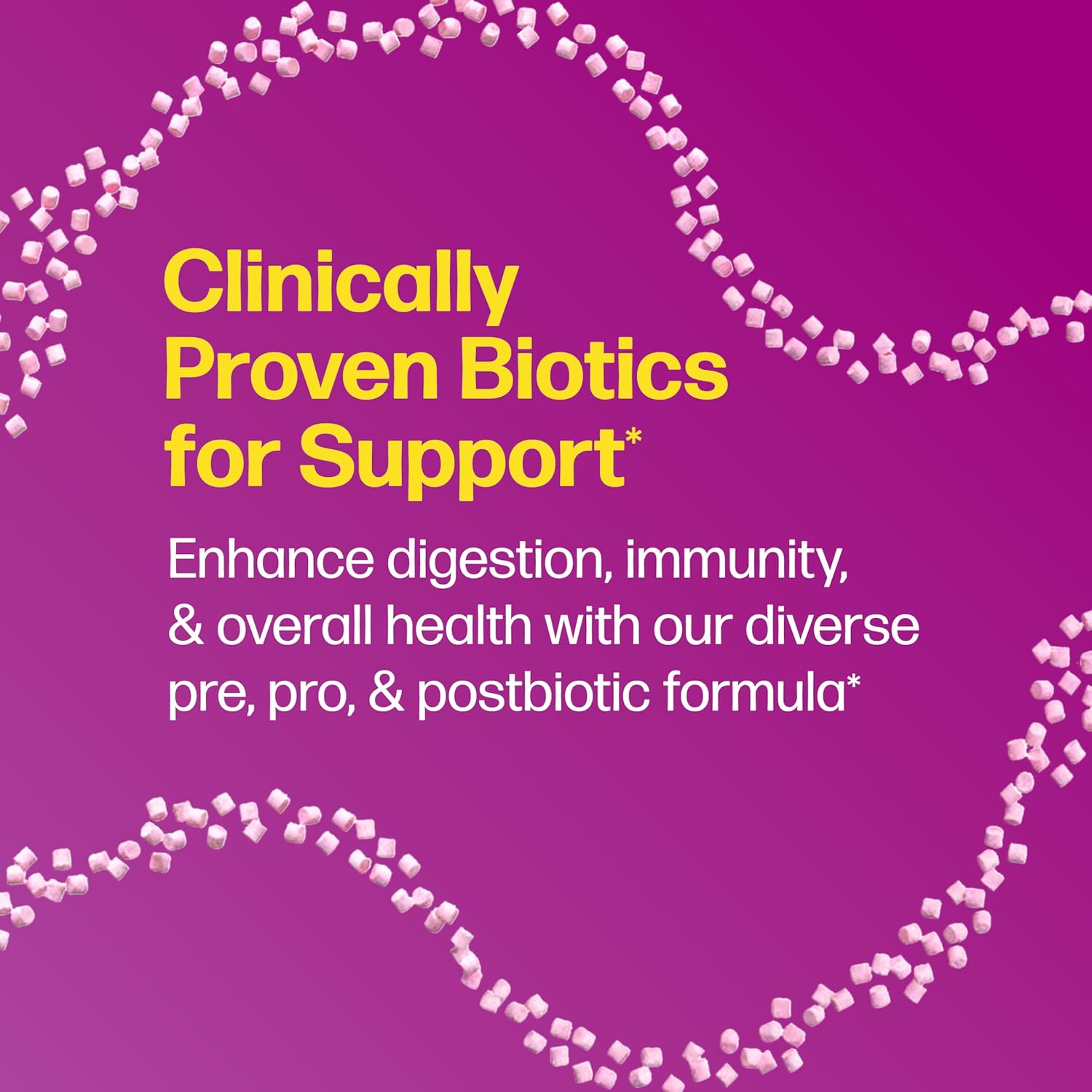 Culturelle® Complete 3-in-1 Biotics Mini-Chews Daily Probiotic for Digestive Health with Prebiotics and Postbiotics for Gut Balance, Mixed Berry Flavor, 28 Count - Image 5