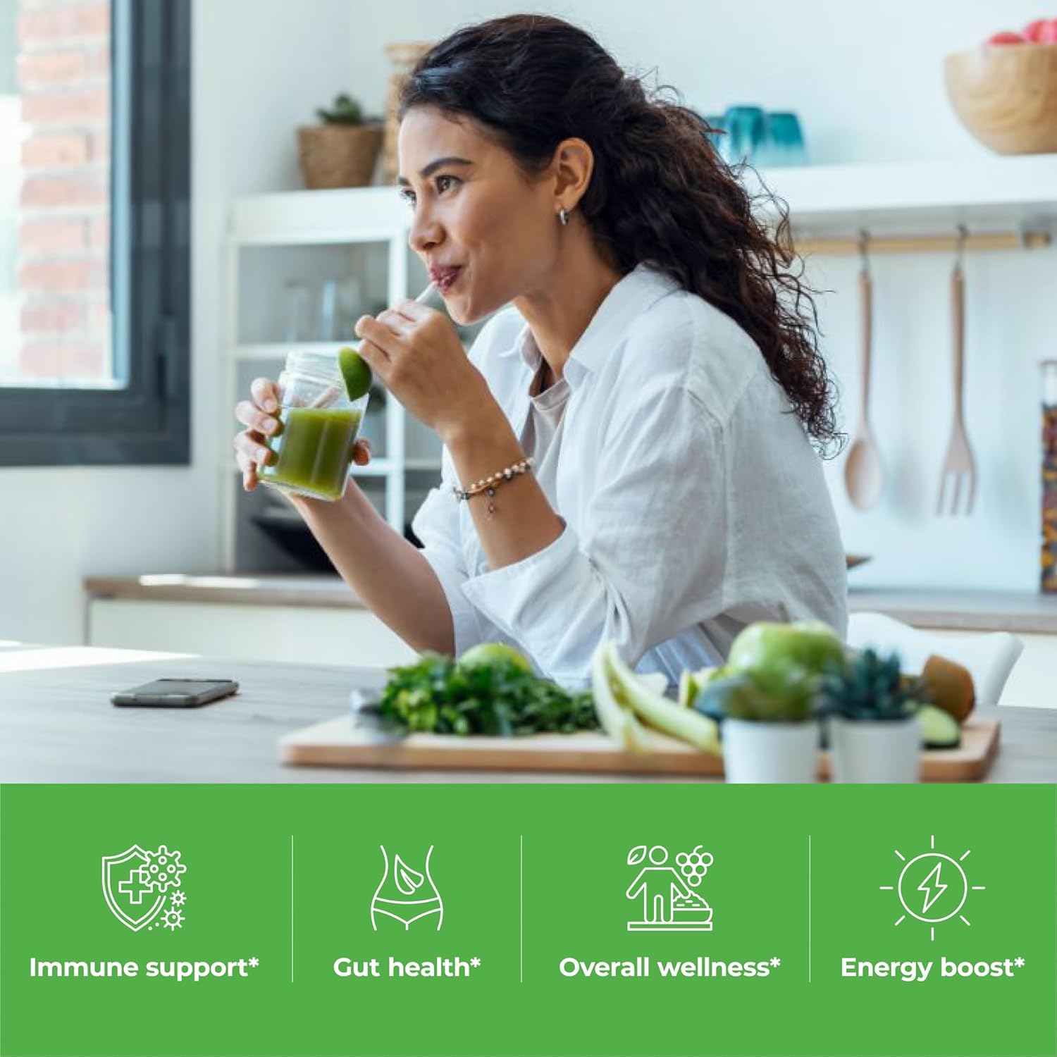 Paradise, ORAC Energy Greens Powder Extract, Super Antioxidants, Probiotics for Gut Health & Digestion, Vitamin C for Immunity, with Spirulina & Chlorella, Non-GMO, Gluten Free, 60 Servings - Image 7