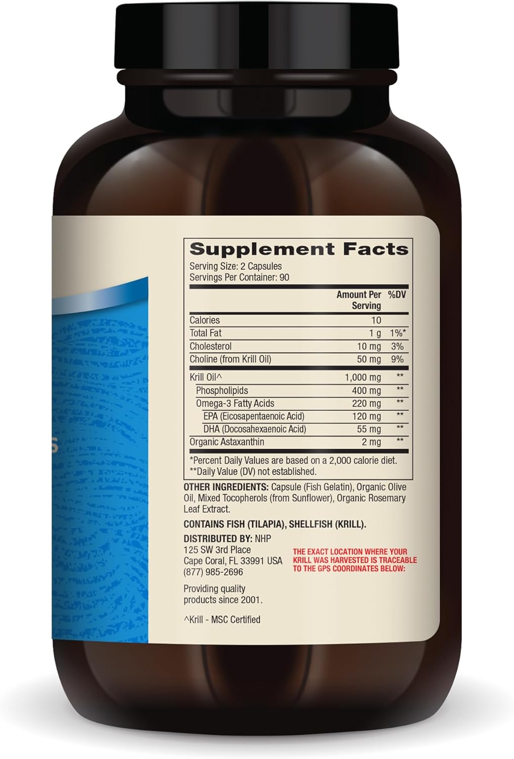 Dr. Mercola Antarctic Krill Oil, 1,000 mg per Serving, Omega-3 Supplement with EPA, DHA, Phospholipids & Astaxanthin, Supports Heart, Brain & Immune Health, Non-GMO, Soy-Free, 180 Capsule (90 Serving) - Image 2