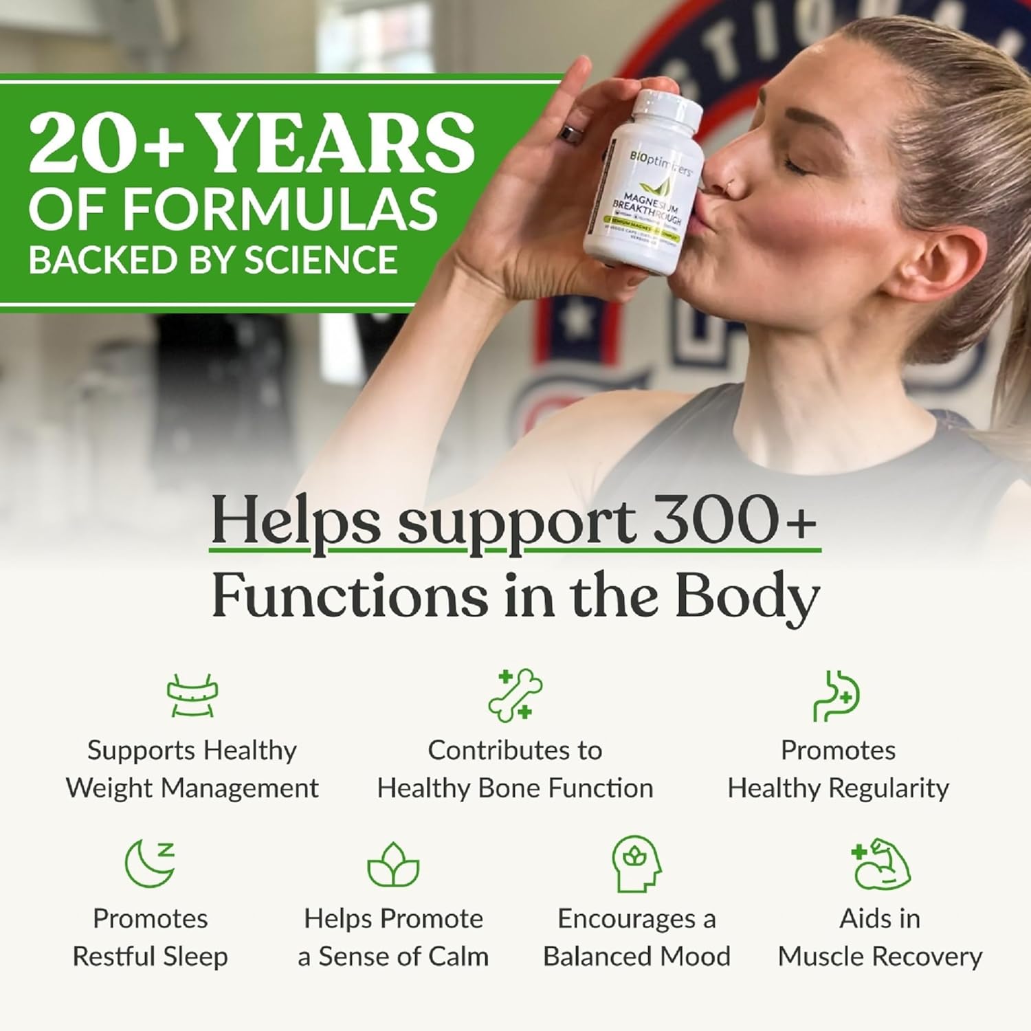 BIOptimizers Magnesium Breakthrough Supplement with 500mg - 7 Forms of Magnesium: Glycinate, Malate, Citrate, and More - Natural Support for Sleep and Cognitive Function -30 Capsules- Calming Vitamins - Image 2