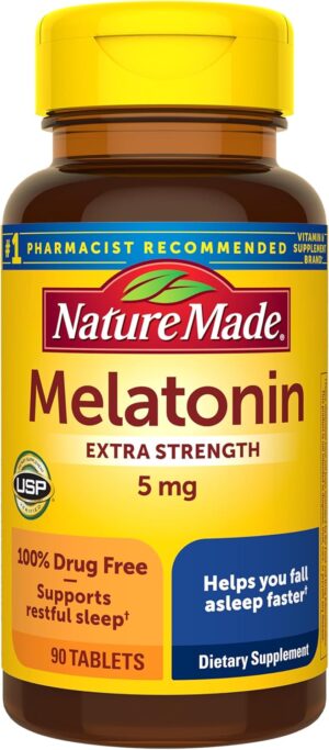 Nature Made Melatonin 5mg Tablets E...