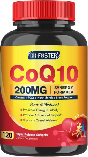 CoQ10 200mg Softgels with Vitamin E...