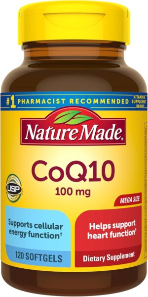 Nature Made CoQ10 100mg Softgels, D...