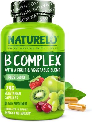 NATURELO Vitamin B Complex, 240 Cap...