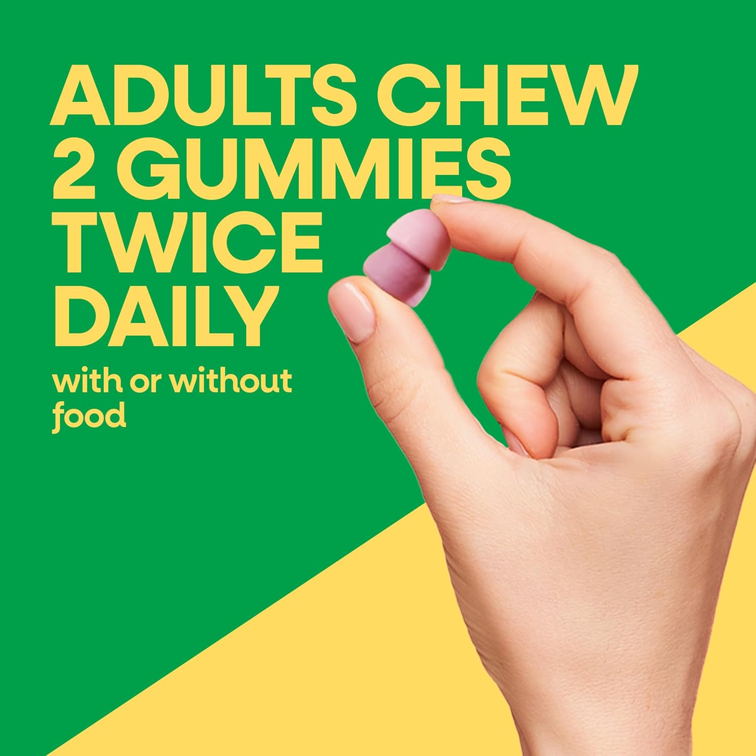 Nature’s Way Alive! Chewable Calcium Gummies with Vitamin D3, Daily Supplement Supports Healthy Bones and Teeth, and Muscle Function*, Strawberry and Raspberry-Lemonade Flavored, 60 Gummies - Image 5