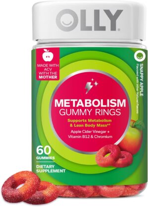 OLLY Metabolism Gummy Rings, Metabo...