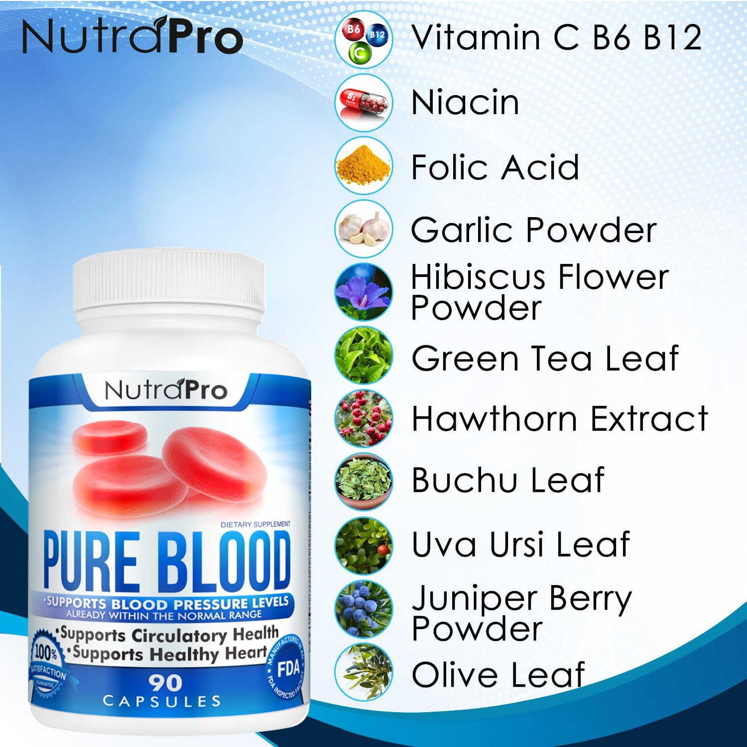 NutraPro Blood Pressure Supplements – Healthy Heart, Cholesterol Level, Blood Pressure Support.with Hawthorn.Blood Pressure Pills for Natural Anti-Hypertension and Remain in BP Zone.90 Capsules. - Image 5