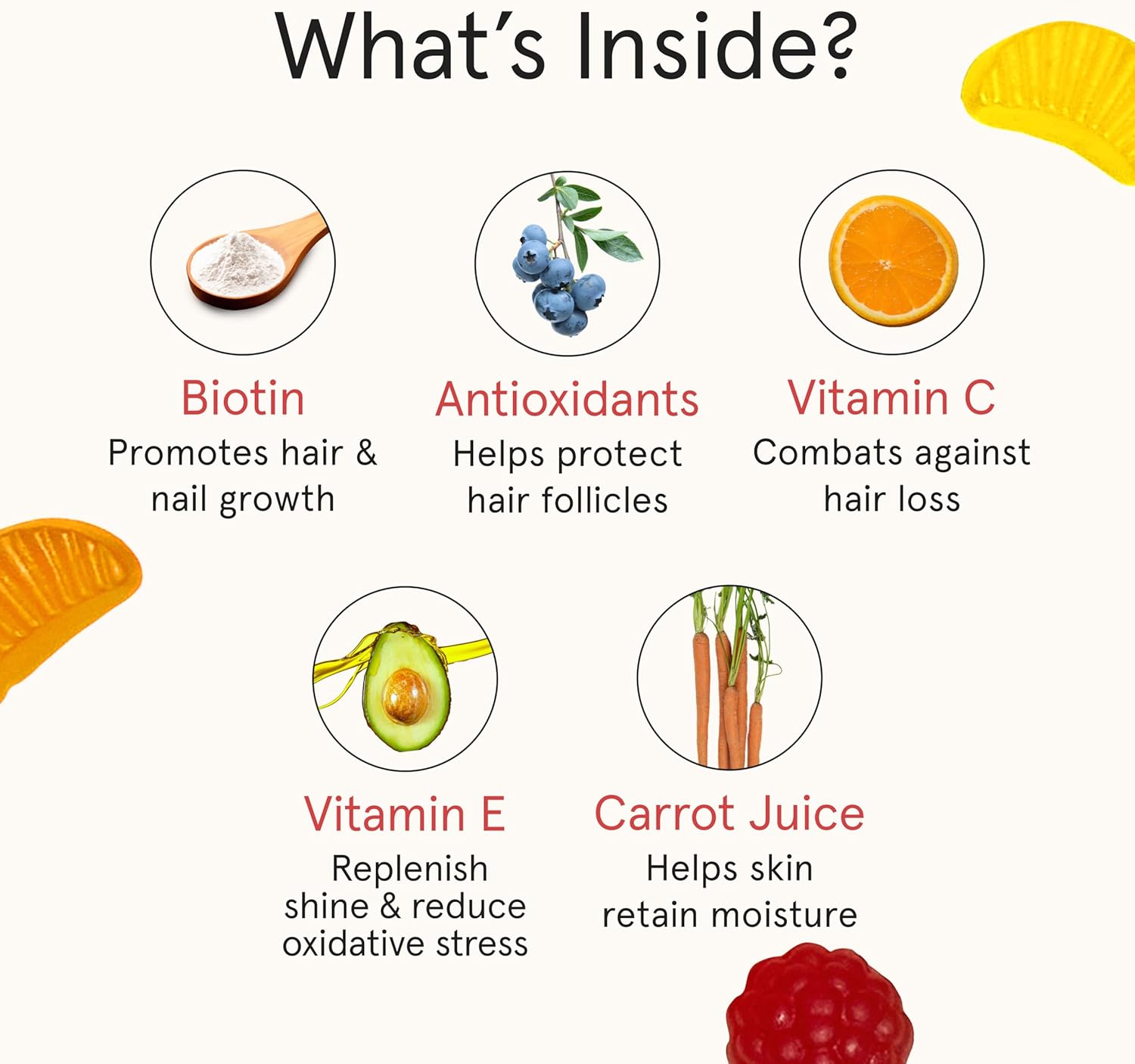 iRestore Biotin Gummies 10,000 mcg - 3 Natural Fruit Flavors, Hair Vitamins Multi Supplement for Hair Skin and Nails for Women & Men, 60 Vegan Gummies, 30 Day Supply - Image 4