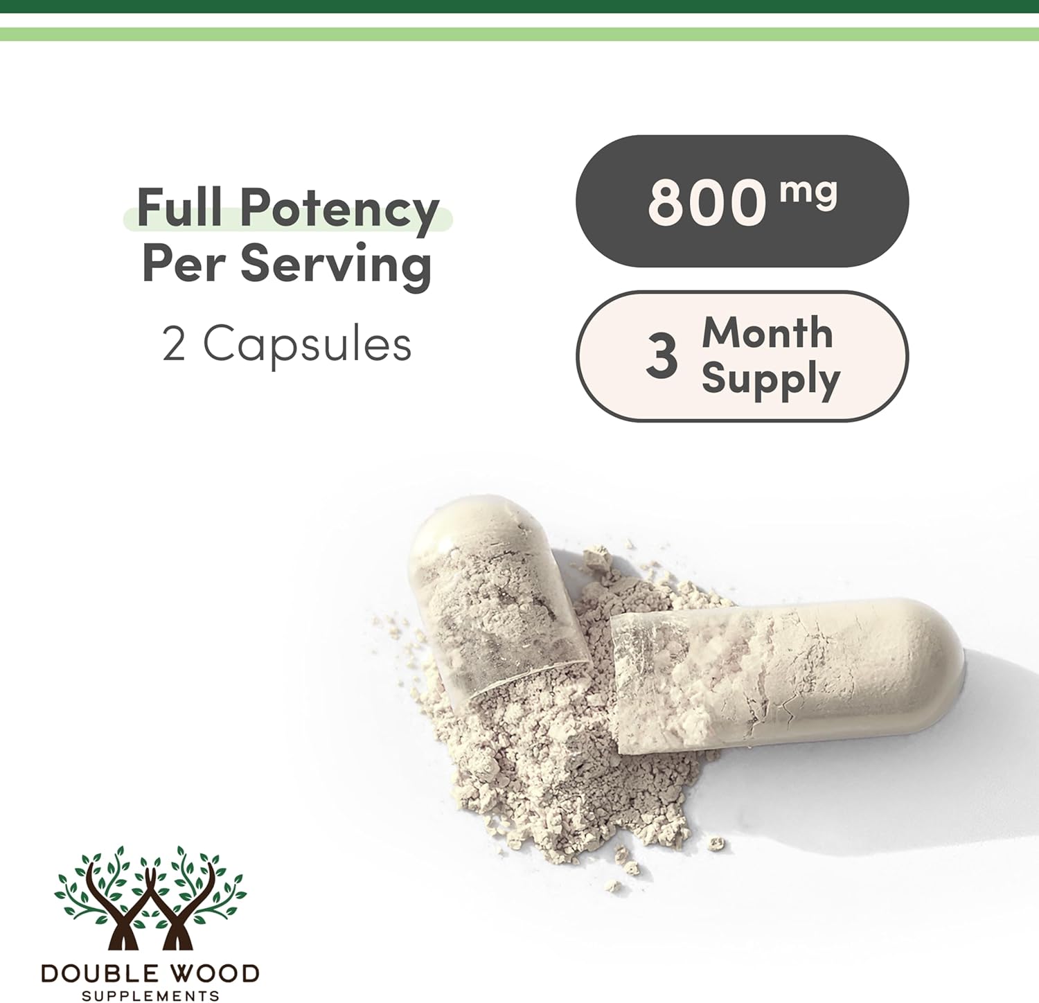 Digestive Enzymes - 800mg Blend of All 10 Most Essential Digestive and Pancreatic Enzymes (Amylase, Lipase, Bromelain, Lactase, Papain, Protease, Cellulase, Maltase, Invertase) by Double Wood - Image 3