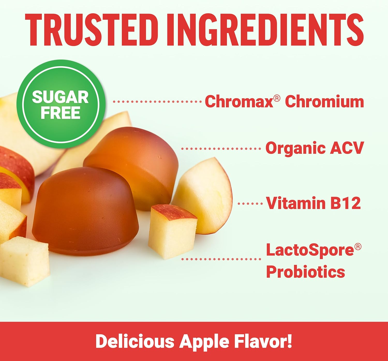 Force Factor ProbioSlim Keto ACV Metabolism Gummies, Organic Apple Cider Vinegar, LactoSpore Probiotics & Prebiotics to Support Digestion, Lean Body Mass, & Immune Health, Apple Flavor, 1 Carb, 120ct - Image 3