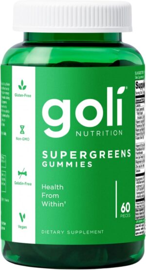 Goli Supergreens Gummies with Probi...