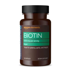 Amazon Elements Vegan Biotin 5000 m...